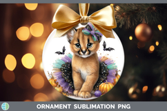 GorgeousWild Cats Halloween Ornament design.