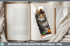 GorgeousWild Cats Halloween Bookmark design.