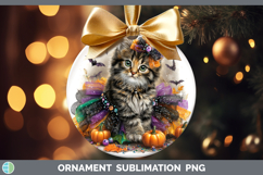GorgeousWild Cats Halloween Ornament design.