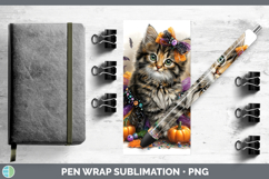 GorgeousWild Cats Halloween Pen Wrap design.