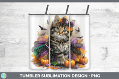 GorgeousWild Cats Halloween Tumbler design.