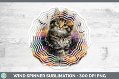 GorgeousWild Cats Halloween Wind Spinner design.