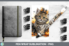 GorgeousWild Cats Halloween Pen Wrap design.