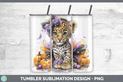 GorgeousWild Cats Halloween Tumbler design.