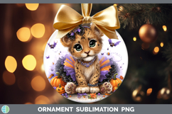 GorgeousWild Cats Halloween Ornament design.