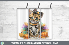 GorgeousWild Cats Halloween Tumbler design.