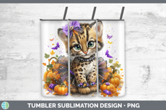 GorgeousWild Cats Halloween Tumbler design.