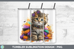 GorgeousWild Cats Halloween Tumbler design.