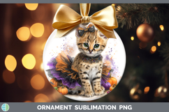 GorgeousWild Cats Halloween Ornament design.