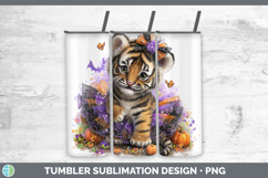 GorgeousWild Cats Halloween Tumbler design.