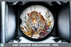 GorgeousWild Cats Car Coaster design.