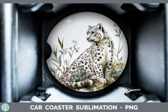 GorgeousWild Cats Car Coaster design.