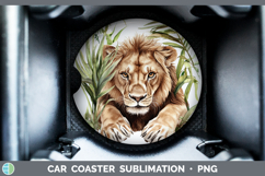GorgeousWild Cats Car Coaster design.