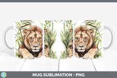 GorgeousWild Cats Mug Wrap design.