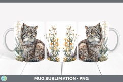 GorgeousWild Cats Mug Wrap design.