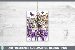 GorgeousWild Cats Purple Drips Air Freshener design.