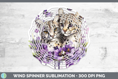 GorgeousWild Cats Purple Drips Wind Spinner design.
