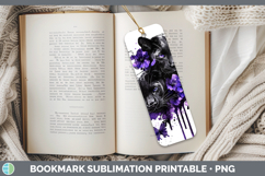GorgeousWild Cats Purple Drips Bookmark design.