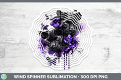 GorgeousWild Cats Purple Drips Wind Spinner design.
