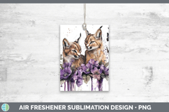 GorgeousWild Cats Purple Drips Air Freshener design.