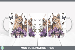 GorgeousWild Cats Purple Drips Mug Wrap design.