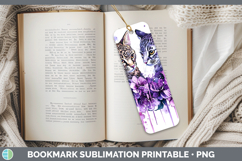 GorgeousWild Cats Purple Drips Bookmark design.