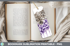 GorgeousWild Cats Purple Drips Bookmark design.
