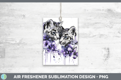 GorgeousWild Cats Purple Drips Air Freshener design.