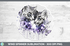 GorgeousWild Cats Purple Drips Wind Spinner design.