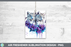 GorgeousWild Cats Purple Drips Air Freshener design.
