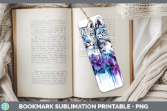 GorgeousWild Cats Purple Drips Bookmark design.