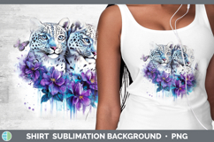 GorgeousWild Cats Purple Drips Shirt design.