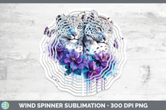 GorgeousWild Cats Purple Drips Wind Spinner design.
