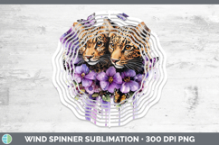 GorgeousWild Cats Purple Drips Wind Spinner design.