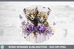 GorgeousWild Cats Purple Drips Wind Spinner design.