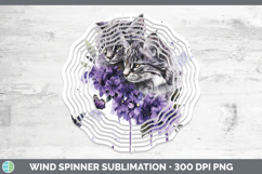 GorgeousWild Cats Purple Drips Wind Spinner design.