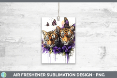 GorgeousWild Cats Purple Drips Air Freshener design.