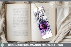 GorgeousWild Cats Purple Drips Bookmark design.
