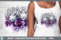GorgeousWild Cats Purple Drips Shirt design.
