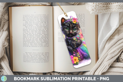 GorgeousWild Cats Rainbow Summer Bookmark design.