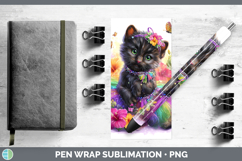 GorgeousWild Cats Rainbow Summer Pen Wrap design.