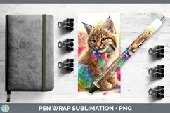 GorgeousWild Cats Rainbow Summer Pen Wrap design.