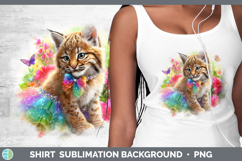 GorgeousWild Cats Rainbow Summer Shirt design.