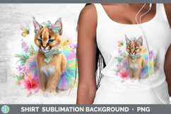 GorgeousWild Cats Rainbow Summer Shirt design.