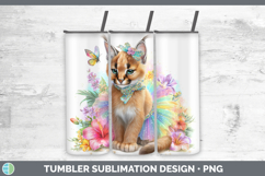 GorgeousWild Cats Rainbow Summer Tumbler design.