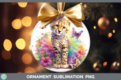 GorgeousWild Cats Rainbow Summer Ornament design.