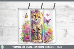 GorgeousWild Cats Rainbow Summer Tumbler design.