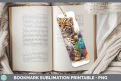 GorgeousWild Cats Rainbow Summer Bookmark design.