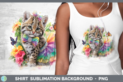 GorgeousWild Cats Rainbow Summer Shirt design.