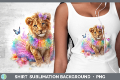 GorgeousWild Cats Rainbow Summer Shirt design.